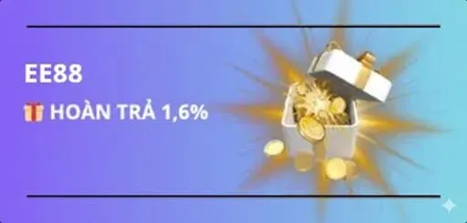 EE88 khuyến mãi hoàn trả 1.6%